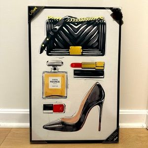 NEW Oliver Gal Chanel Louboutin Fashion Canvas Painting